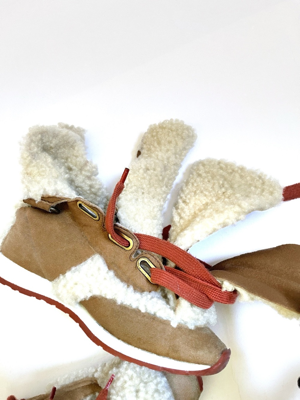 Vivienne Westwood 3 Tongue Shearling Trainer Sneakers AW16 US 7 - Picture 3 of 15